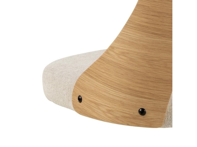 Krzesło Lucy dąb/ beżowe obrotowe - ACTONA